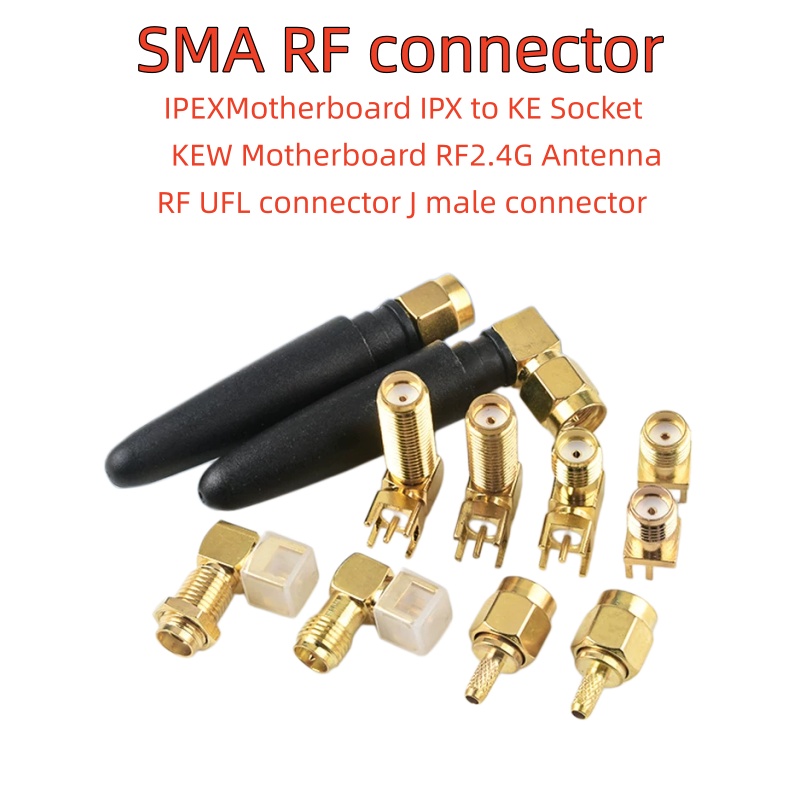 Ipex Connector - Złącze SMA, gniazdo IPEX żeńskie, gniazdo