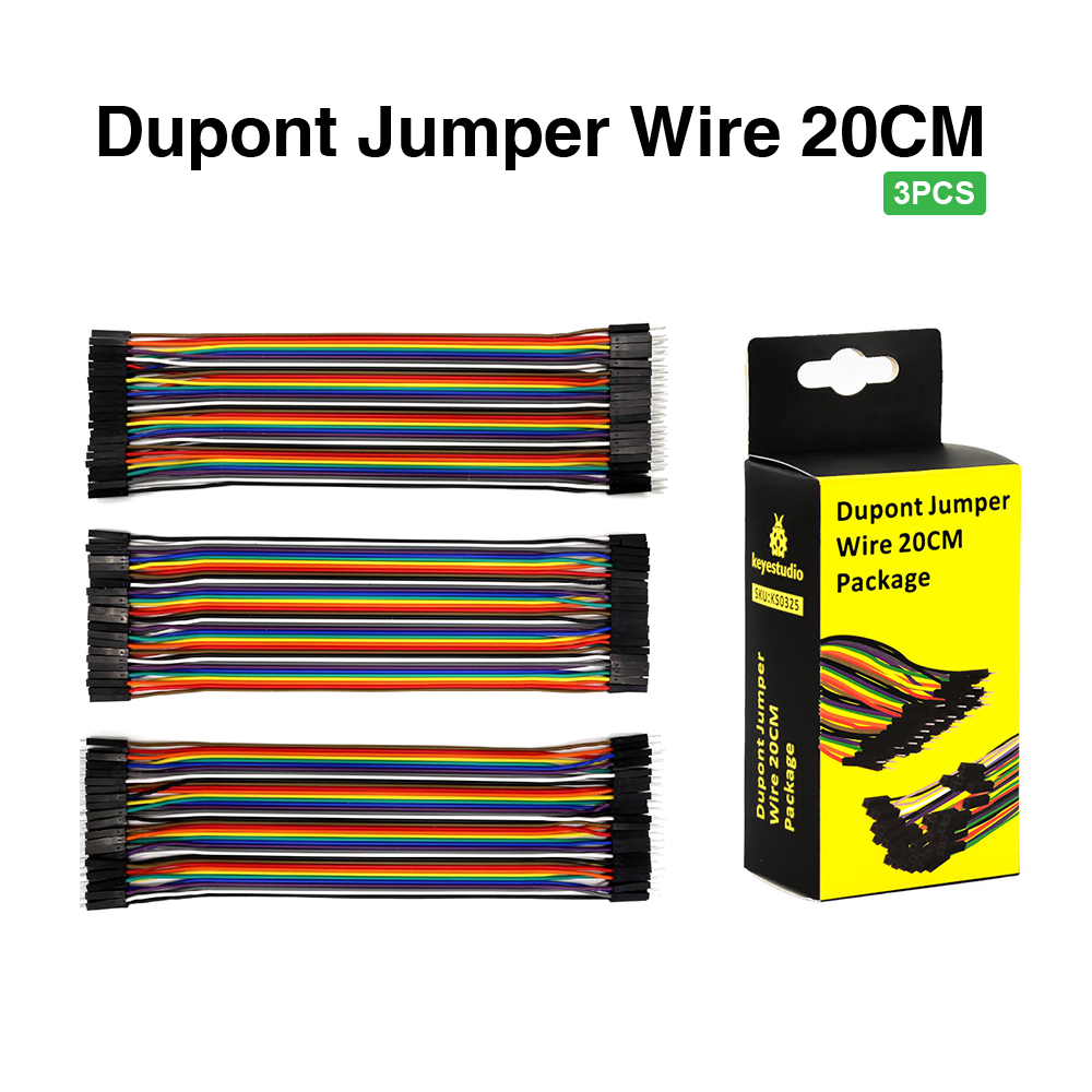 Breadboard 400 Point - Keyestudio 3 szt. Dupont przewód połączeniowy