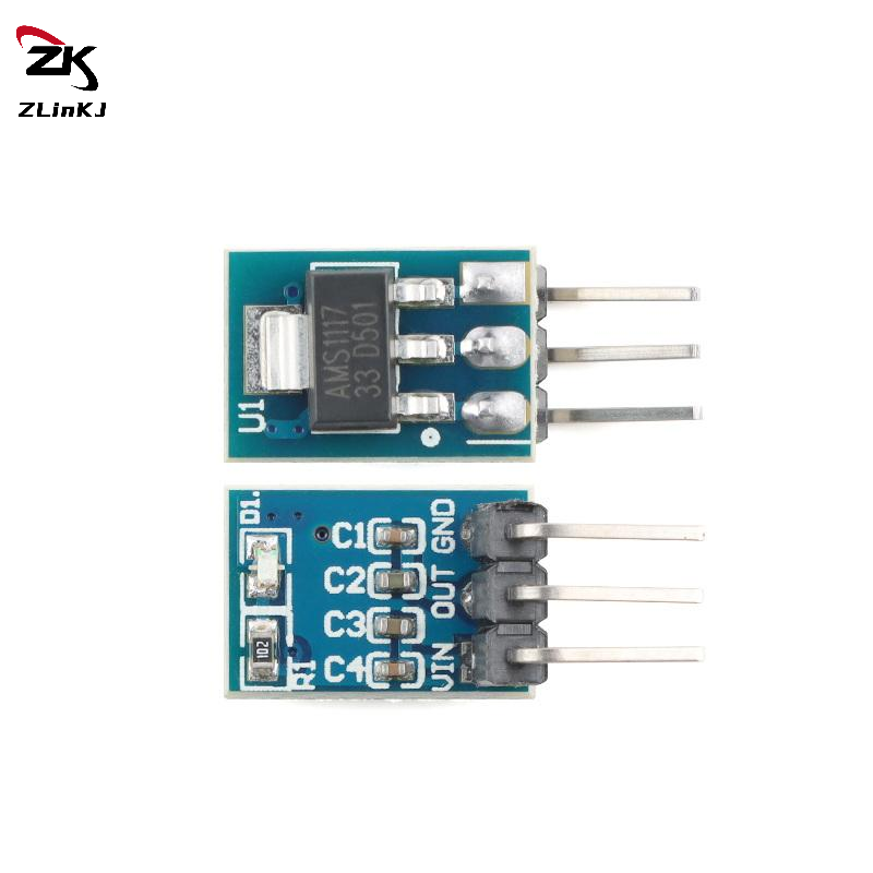 Ams1117 Module - (ZYDD01) 1 szt. Płytka regulatora liniowego