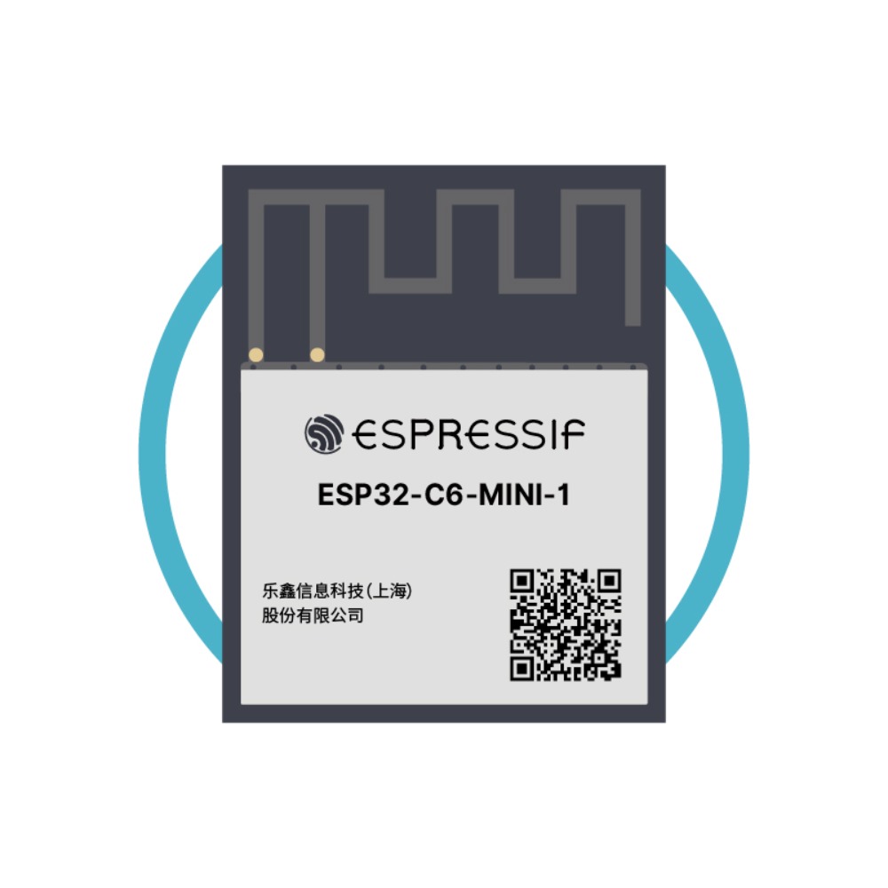 Ipex Connector - 2-100 SZT. ESP32-C6-MINI-1U & 1 Seria