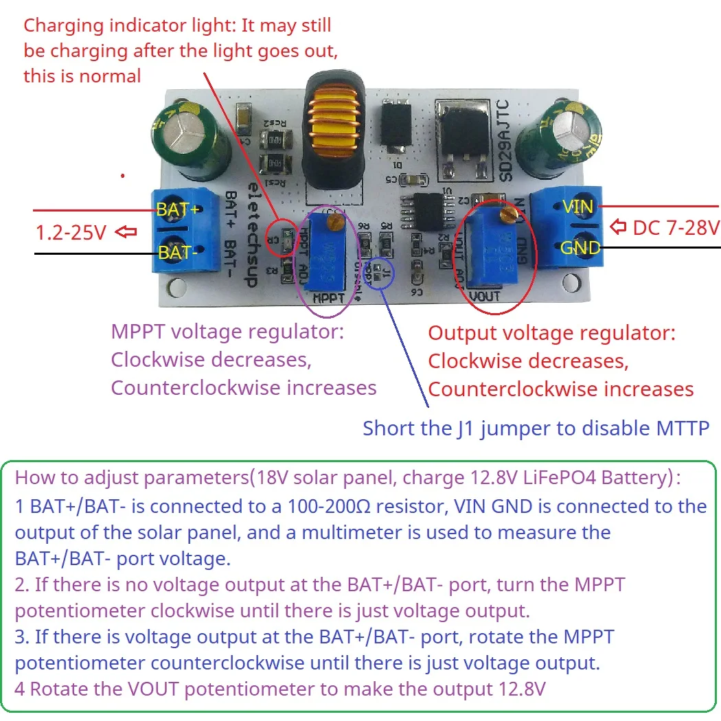 Li Ion Charger Module - Ładowarka Li-ion Li-po LiFePO4 2A 3.6-24V