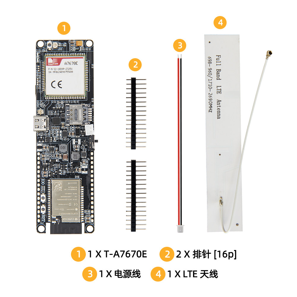 Moduł LILYGO T-A7670E ESP32, o – Esp32 Battery Holder Lipo recenzja i cena